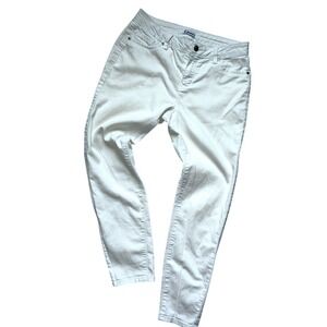 D.Jeans Women's Skinny White Casual Stretch Jeans in Size 6